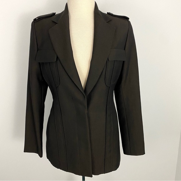 Gucci size EU 40 / US 2 Brown Wool and Silk Blazer - Picture 11 of 11